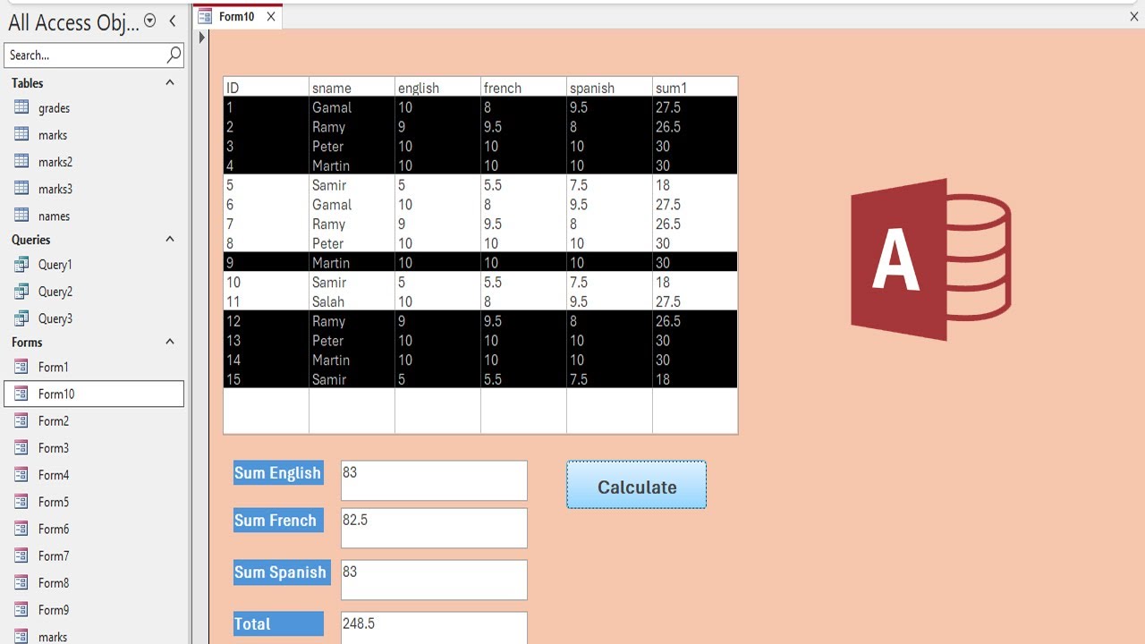 Microsoft Access ListBox Trick 🔥 Select Multiple Rows (Individual + Range)