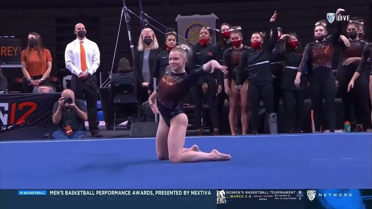 Jade Carey Near Perfect Floor UCLA @ Oregon State 2022 9.975