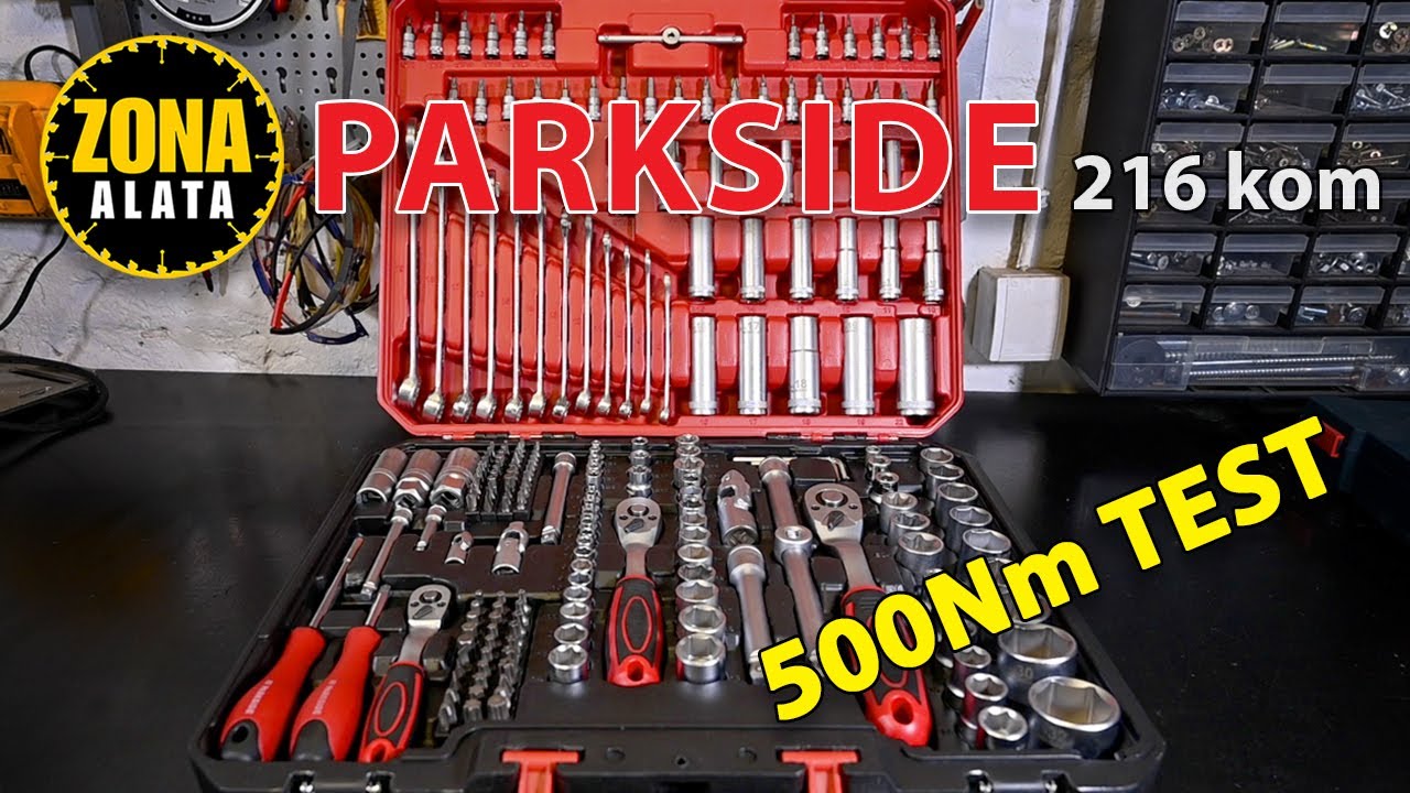 Parkside Nasadni Ključevi 216 komada Gedore Lidl - Recenzija - Test 4K