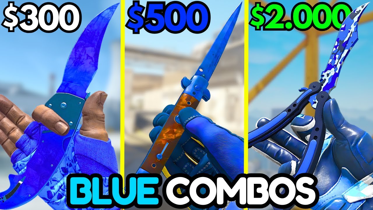 BEST BLUE Knife & Glove Combos For EVERY BUDGET (CS2 Knife + Gloves Combos 2025)