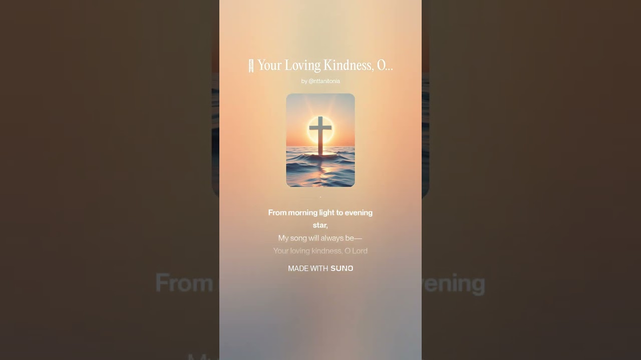 🎵 Your Loving Kindness, O Lord