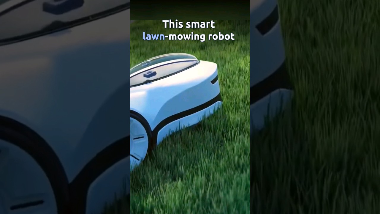 Innovative smart mowing robot full of innovations! #mower #robot #lawncare #lawnmower #newtech