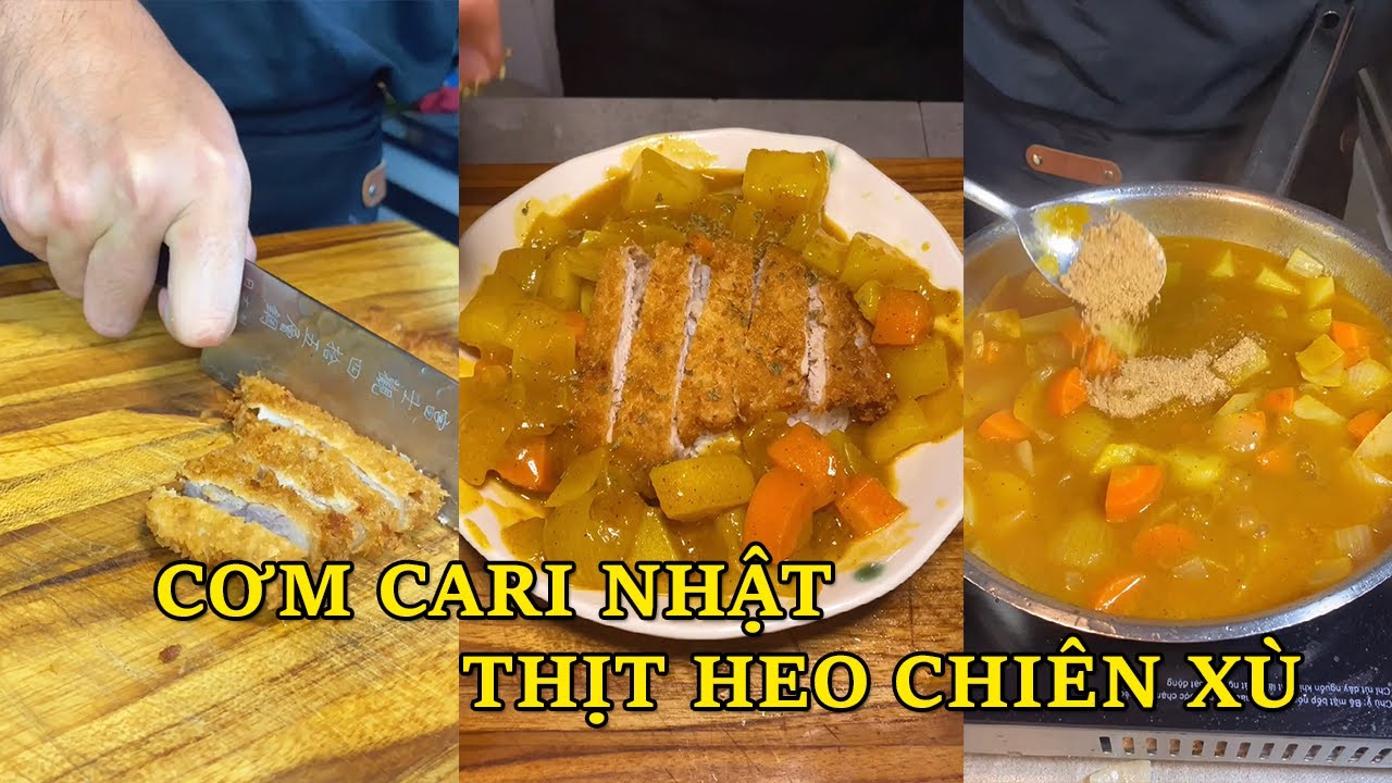 MÓN NGON PHẢI THỬ  - Cơm Cà ri và Thịt Heo chiên Xù tại nhà