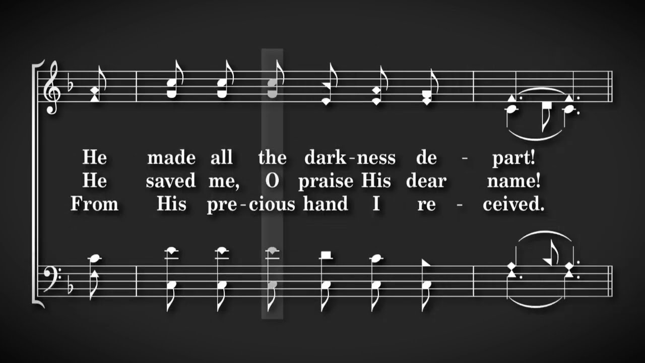 Heaven Came Down and Glory Filled My Soul | Animated SATB Sheet Music Accompaniment