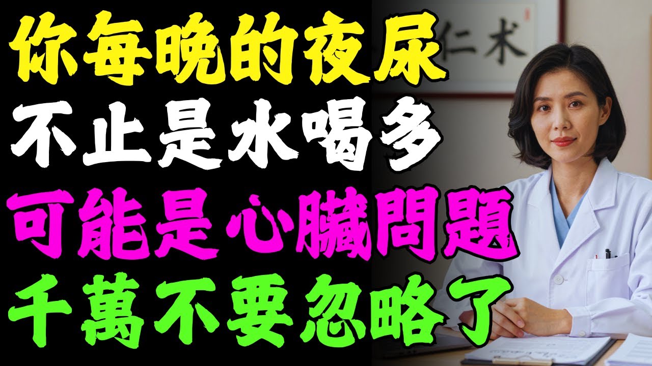 半夜一直起來尿？不只是水喝多，醫師警告：恐怕「心臟出問題」！ #健康知識 #老年健康 #健康養生 #健康養心