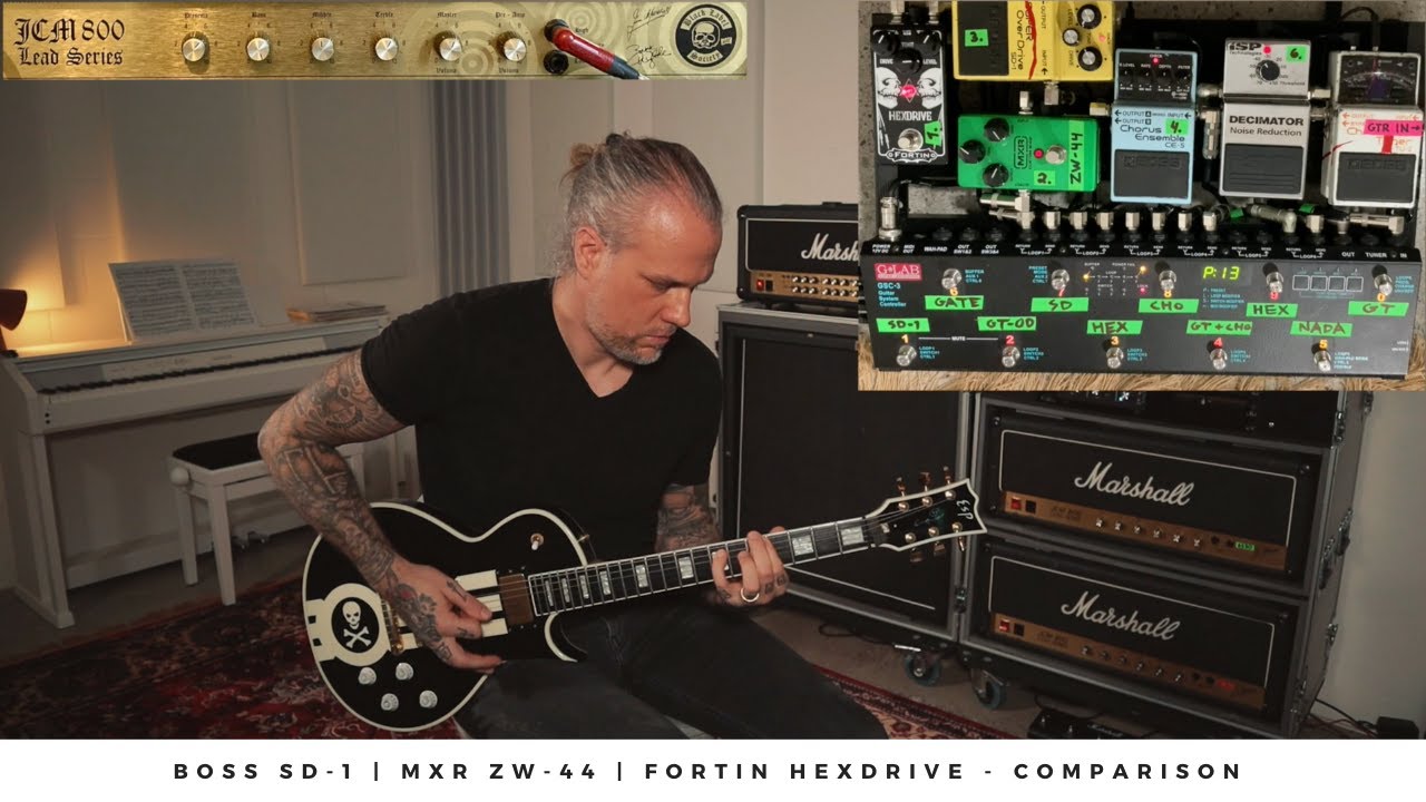 BOSS SD-1 vs MXR ZW-44 vs FORTIN HEXDRIVE