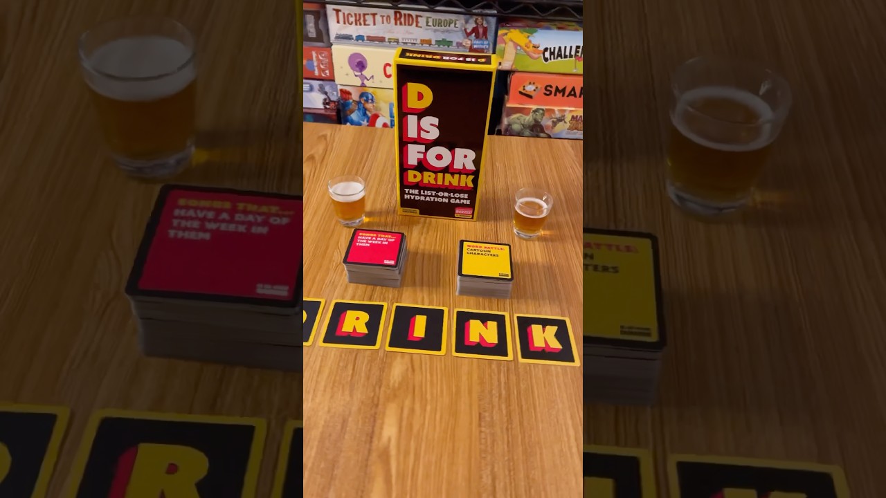 The more you drink, the Harder it gets! 🍻 #gamenight #boardgames #partygames