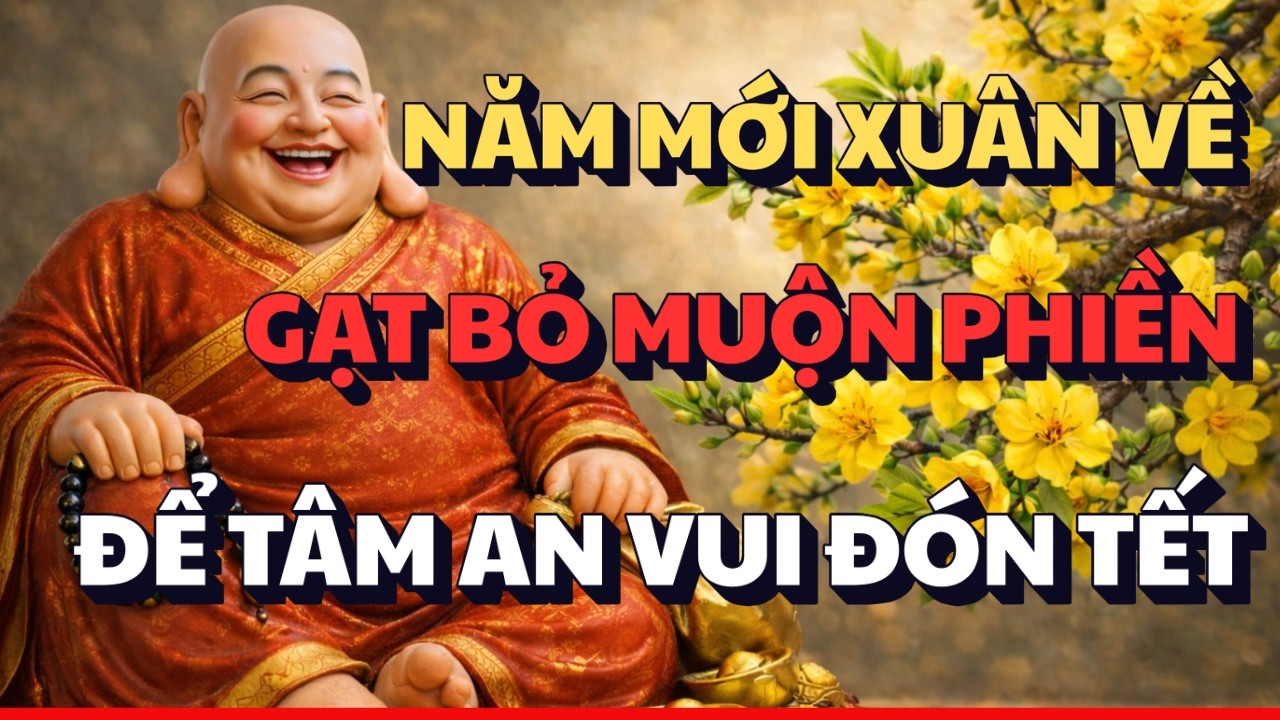 NĂM MỚI XUÂN VỀ - GẠT BỎ MUỘN PHIỀN | ĐỂ TÂM AN VUI ĐÓN TẾT - LỜI PHẬT DẠY ( RẤT HAY )