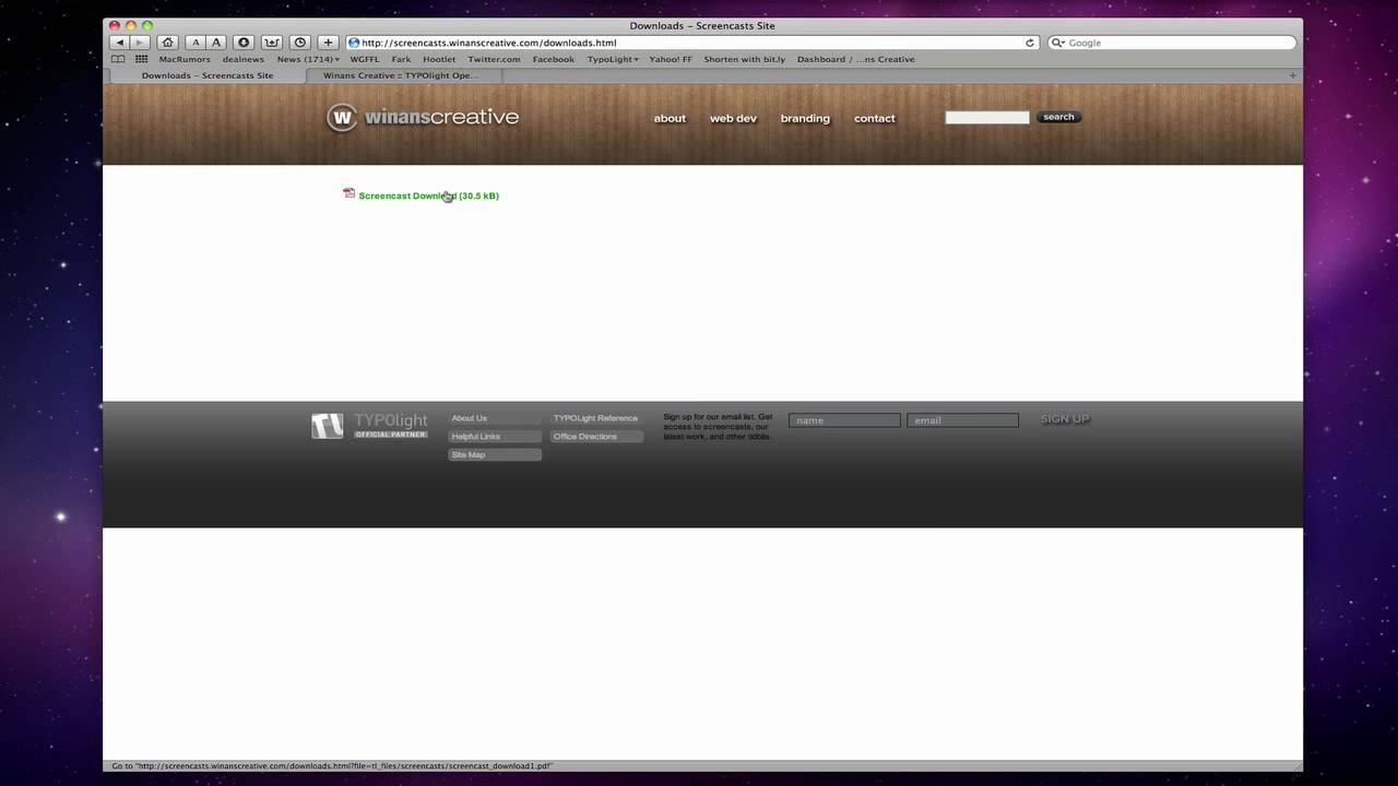 TYPOlight Basics - Downloads Content Element