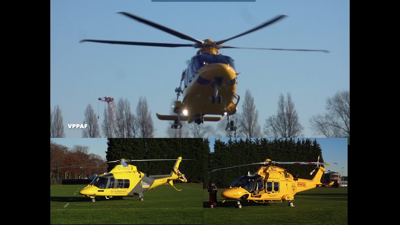 2 Air Ambulances 1 Landing 2 Takeoffs