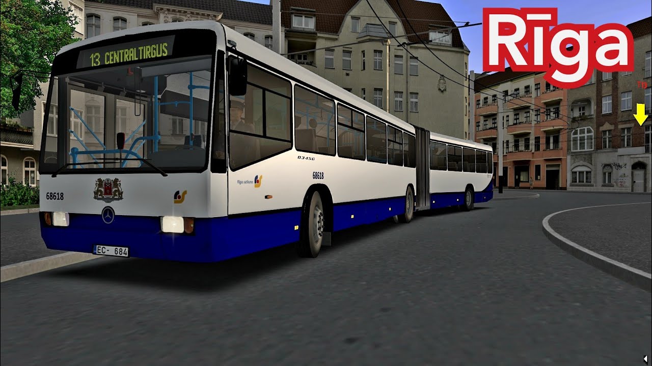 Работаю водителем автобуса в Rīgas Satiksme, Mercedes Benz O345 Omsi