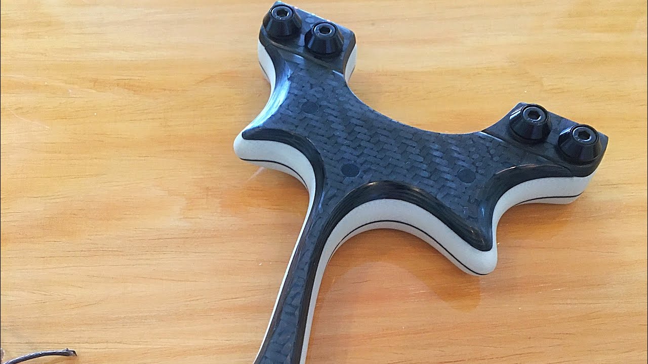 Black and white utahraptor custom catapult slingshot