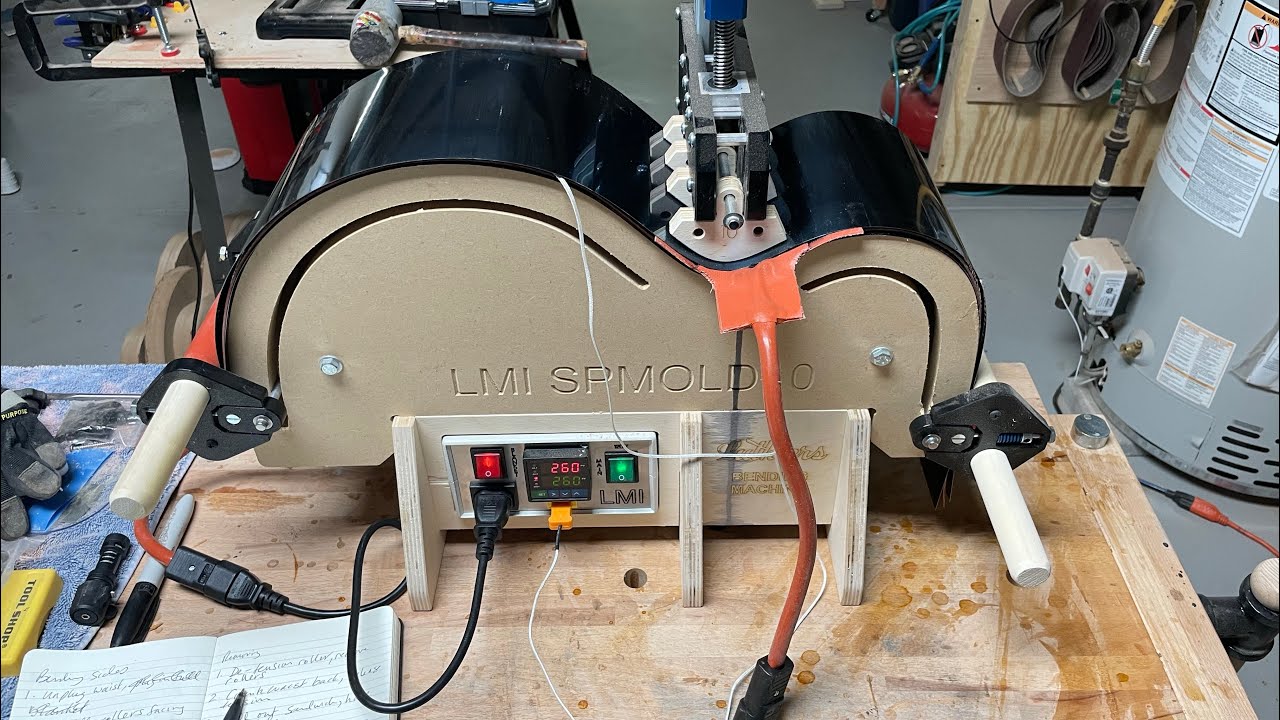 Bending Walnut Acoustic Guitar Sides using the LMI Side Bender