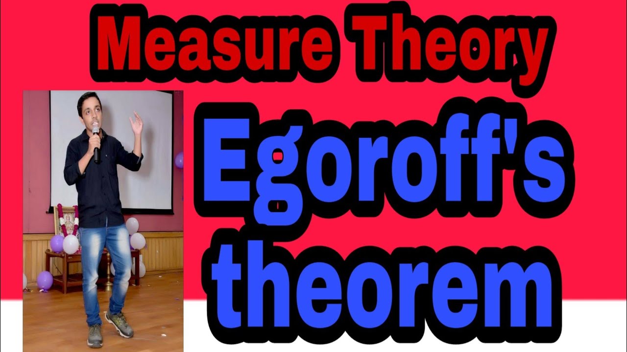 Egoroff's theorem| Measure theory | measure theory in hindi
