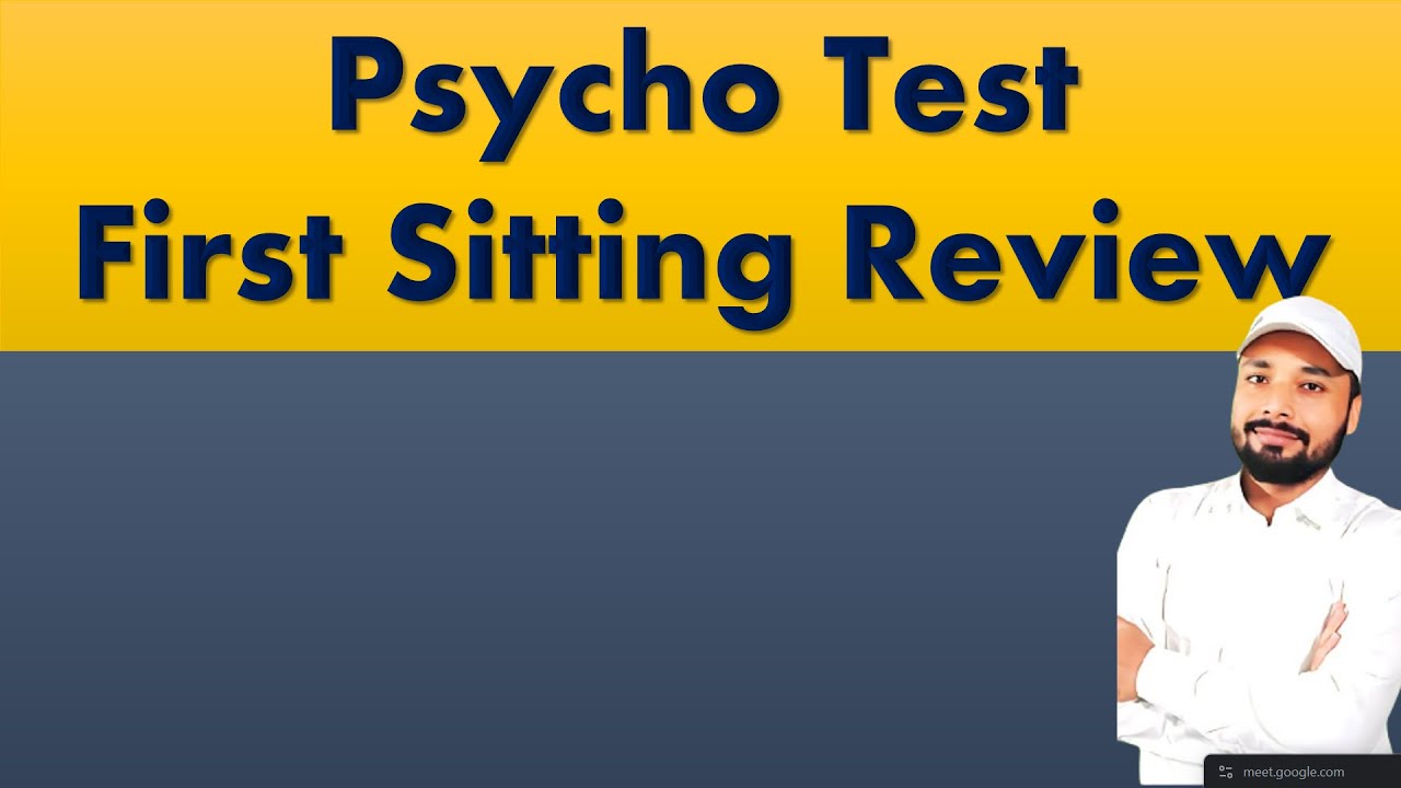 Psycho First Sitting Review | By Er. SK Jha Sir  Gaurav Sir