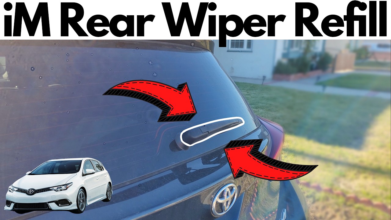 Replace Rear Wiper Rubber Refills/Inserts | Toyota Corolla iM/Scion iM