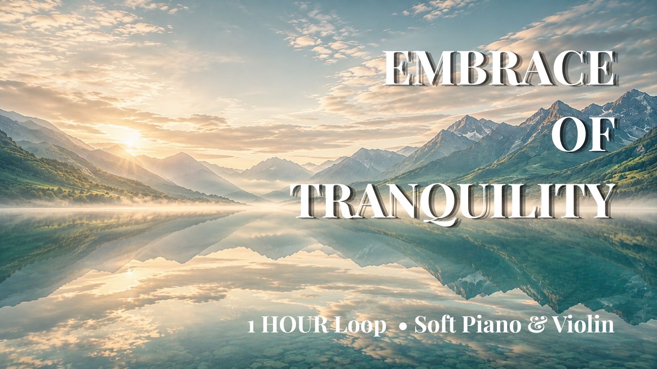 Embrace of Tranquility ✨ | 1-Hour Loop &bull; Soft Piano & Violin for Relaxation 🌿