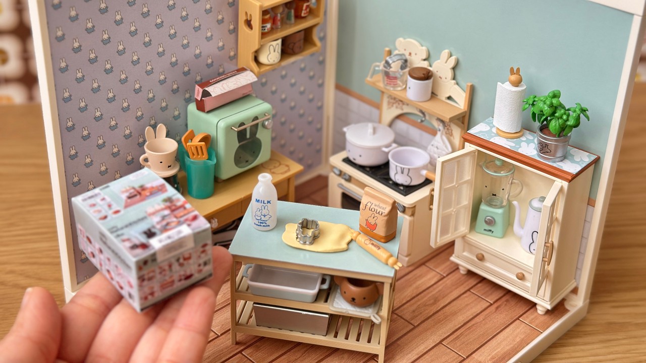 From Rolife to Miffy! 🐰💛 Mini Kitchen Makeover + Mini Cooking