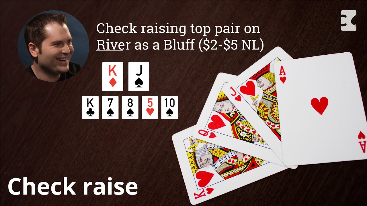 Check raising top pair on River as a Bluff ($2-$5 NL)