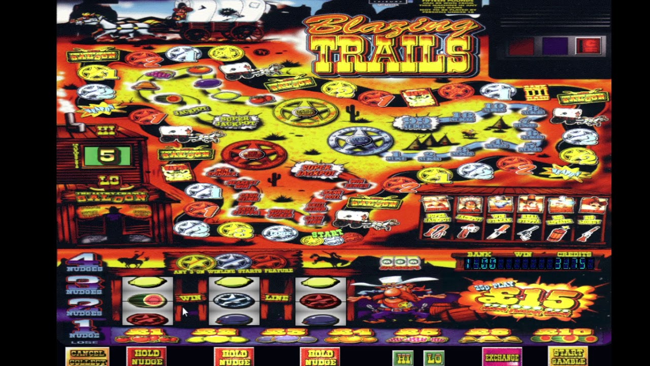 Retro Fruit Machine --- Blazing Trails