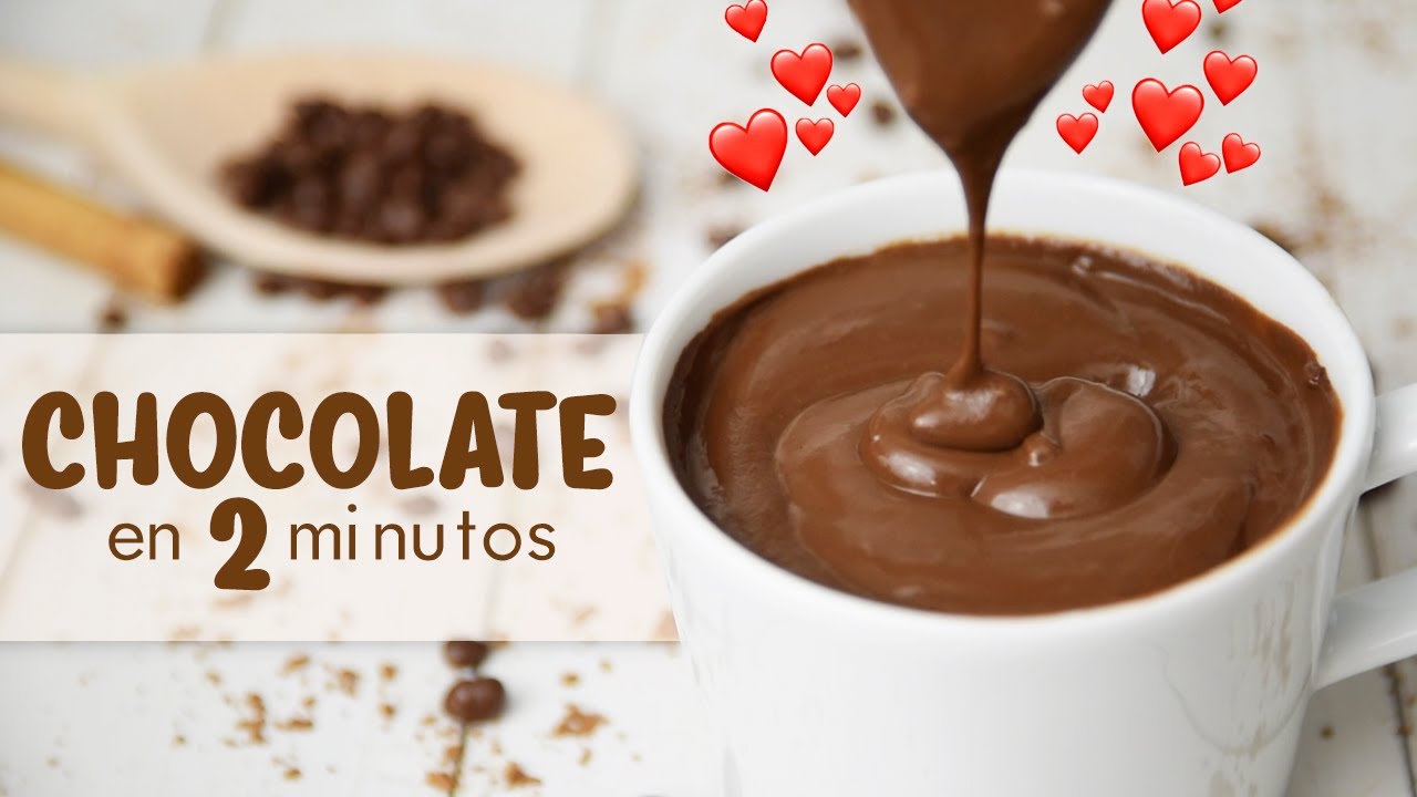 CHOCOLATE a la TAZA en MICROONDAS ☕ | ¡en 2 minutos!