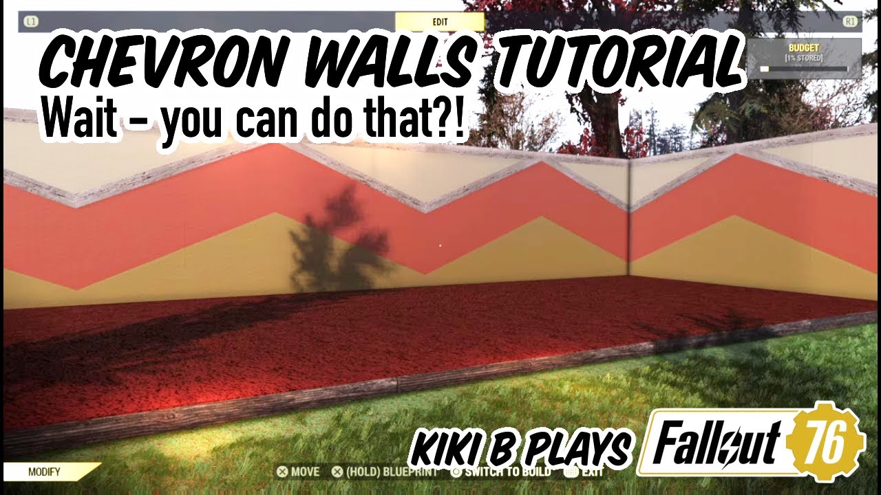 How To Build AMAZING Chevron Walls! | Fallout 76 CAMP Tutorial | Kiki B Plays Fallout 76