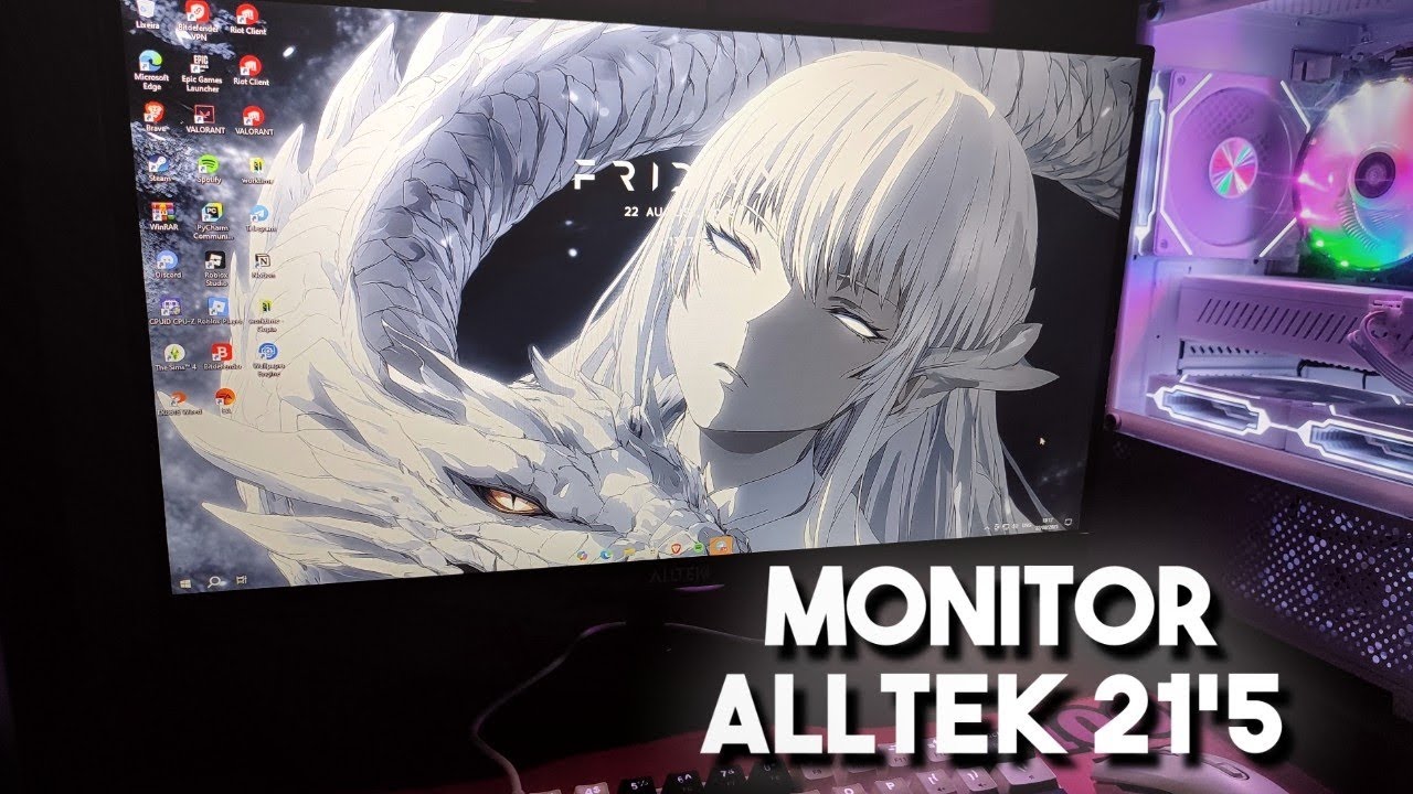 UNBOXING MONITOR ALLTEK 21.5 Full HD 100Hz || MELHOR CUSTO BENEFÍCIO 466$!!