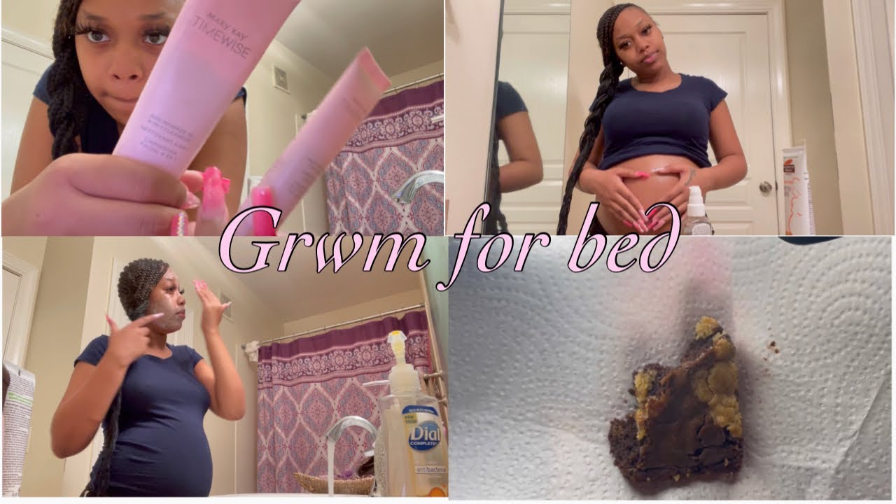 Grwm for bed pregnant teen mom 🤟🏽💕! 