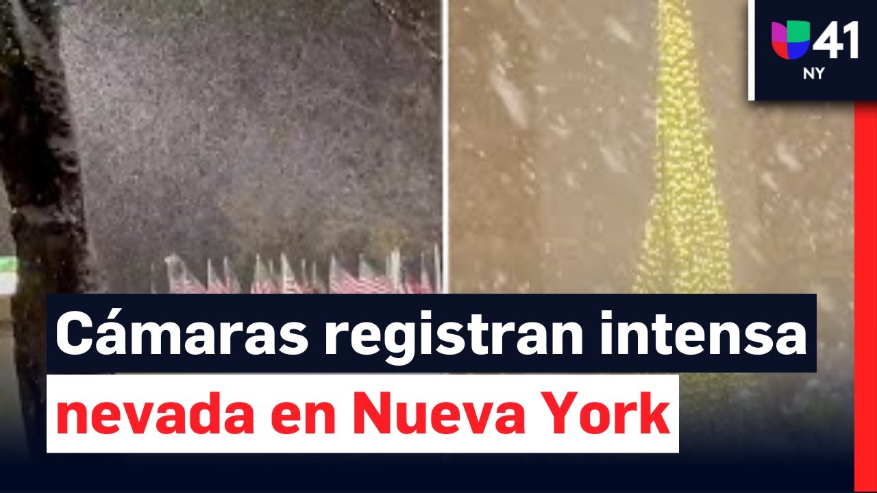 As&iacute; captaron la primera nevada de la temporada 2025 al norte del estado de Nueva York