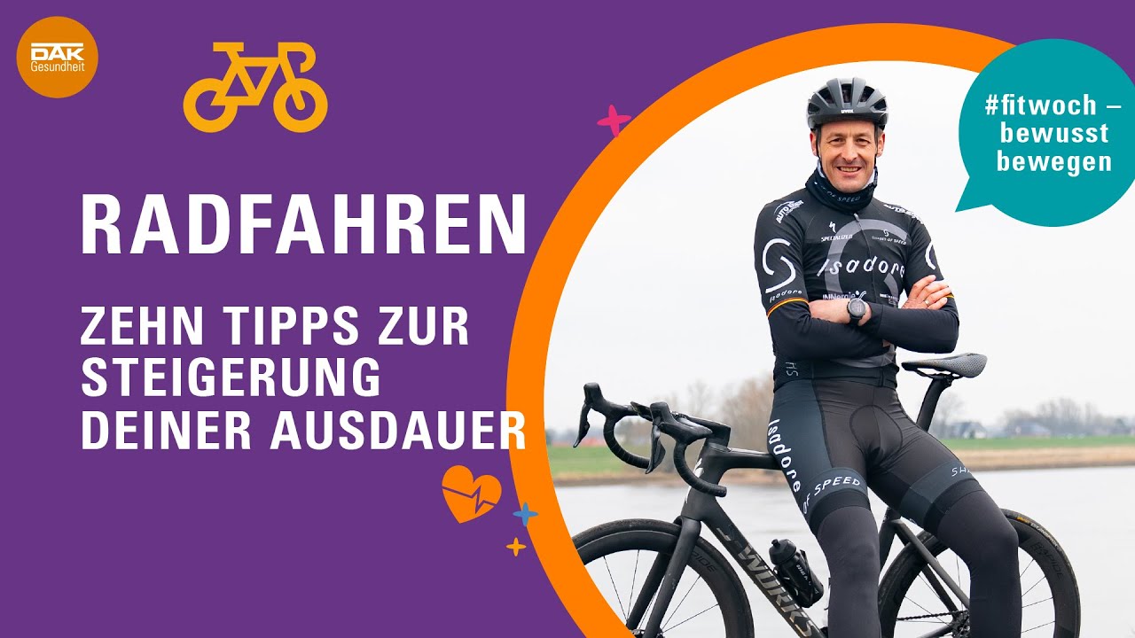 Ausdauer steigern beim Radfahren | #fitwoch | DAK-Gesundheit
