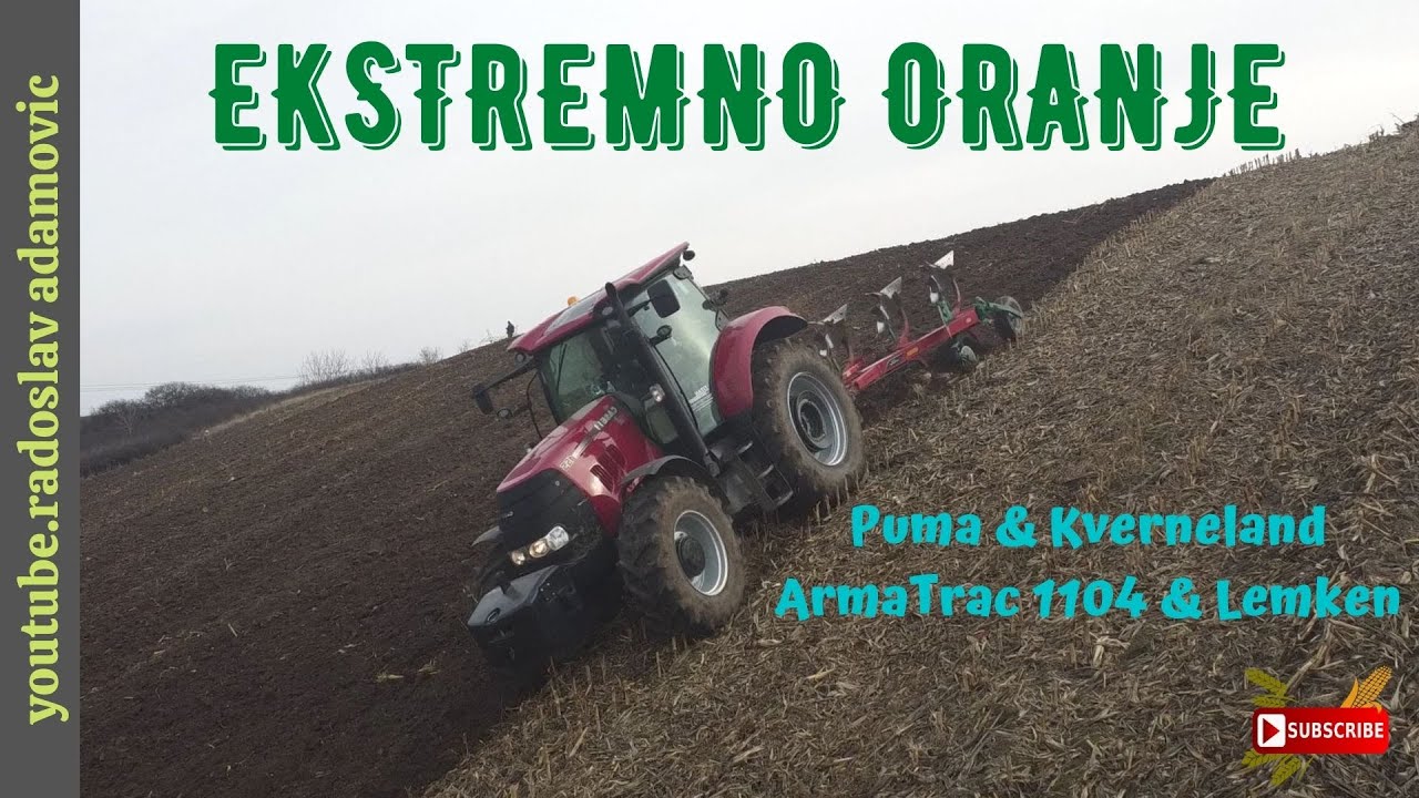EKSTREMNO ORANJE ; EXTREME PLOWING ; Case Puma & ArmaTrac 1104