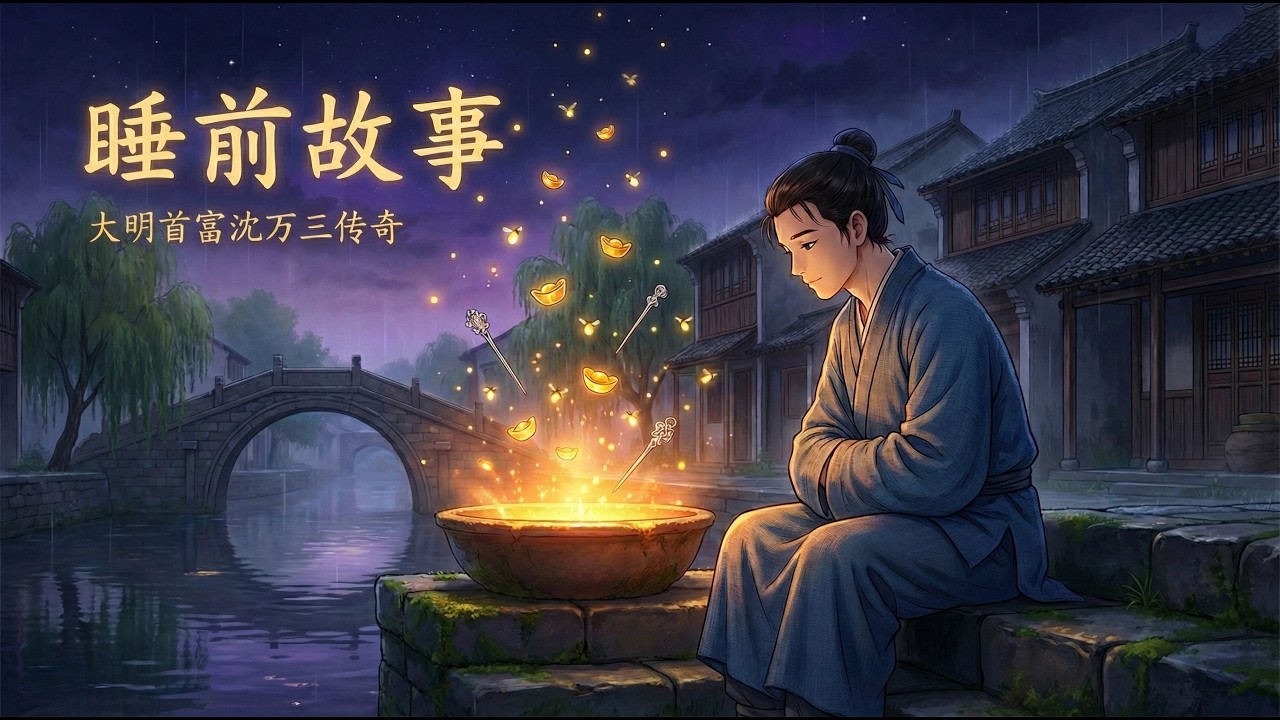 睡前故事：江南烟雨里的聚宝盆，大明首富沈万三的传奇，治愈人间所有慌张