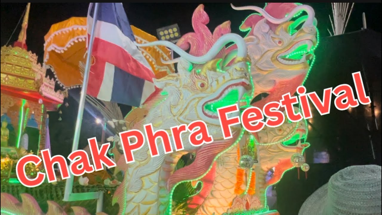 Chak Phra Festival in Thailand 🇹🇭 | Buddhist Celebration in Surat Thani