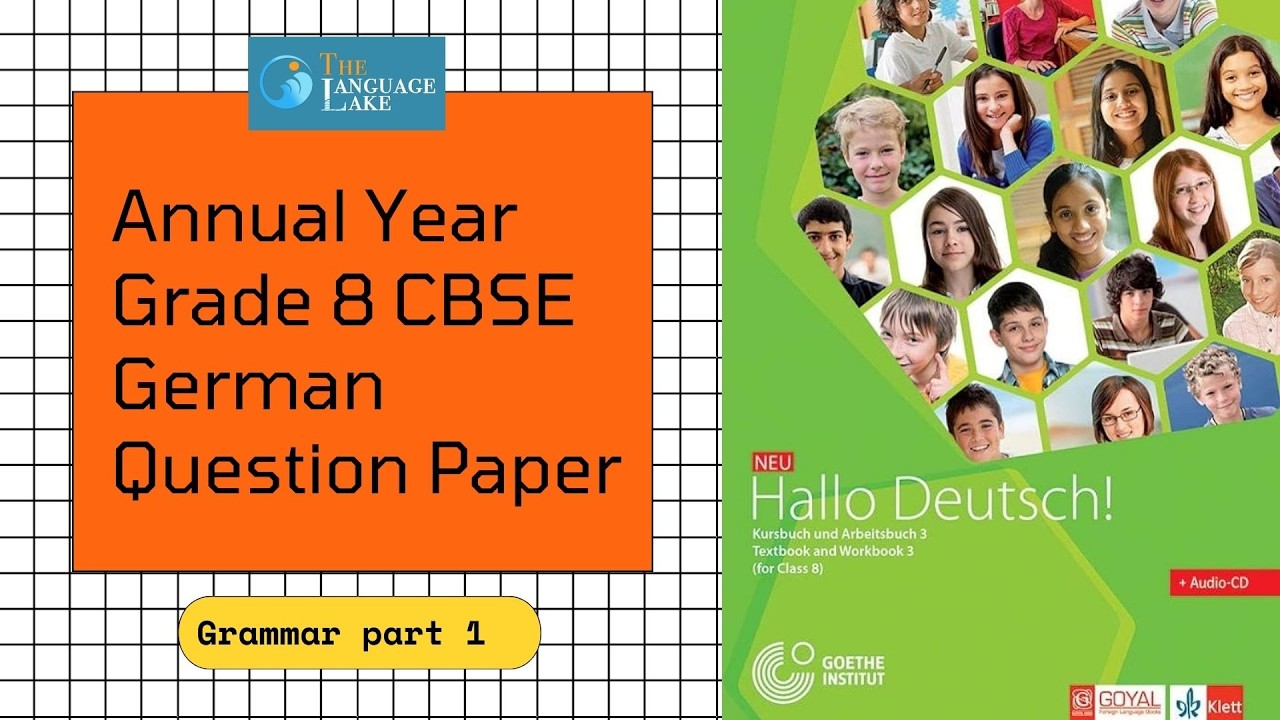 Class 8 German Annual Exam 2026 | Grammar PART 1 | CBSE
