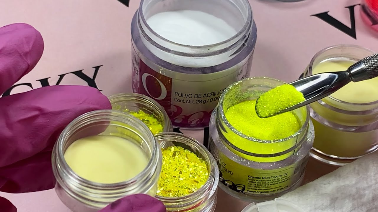 prepara tu misma los acrílicos de glitter fácil y rápido - arte y belleza vicky