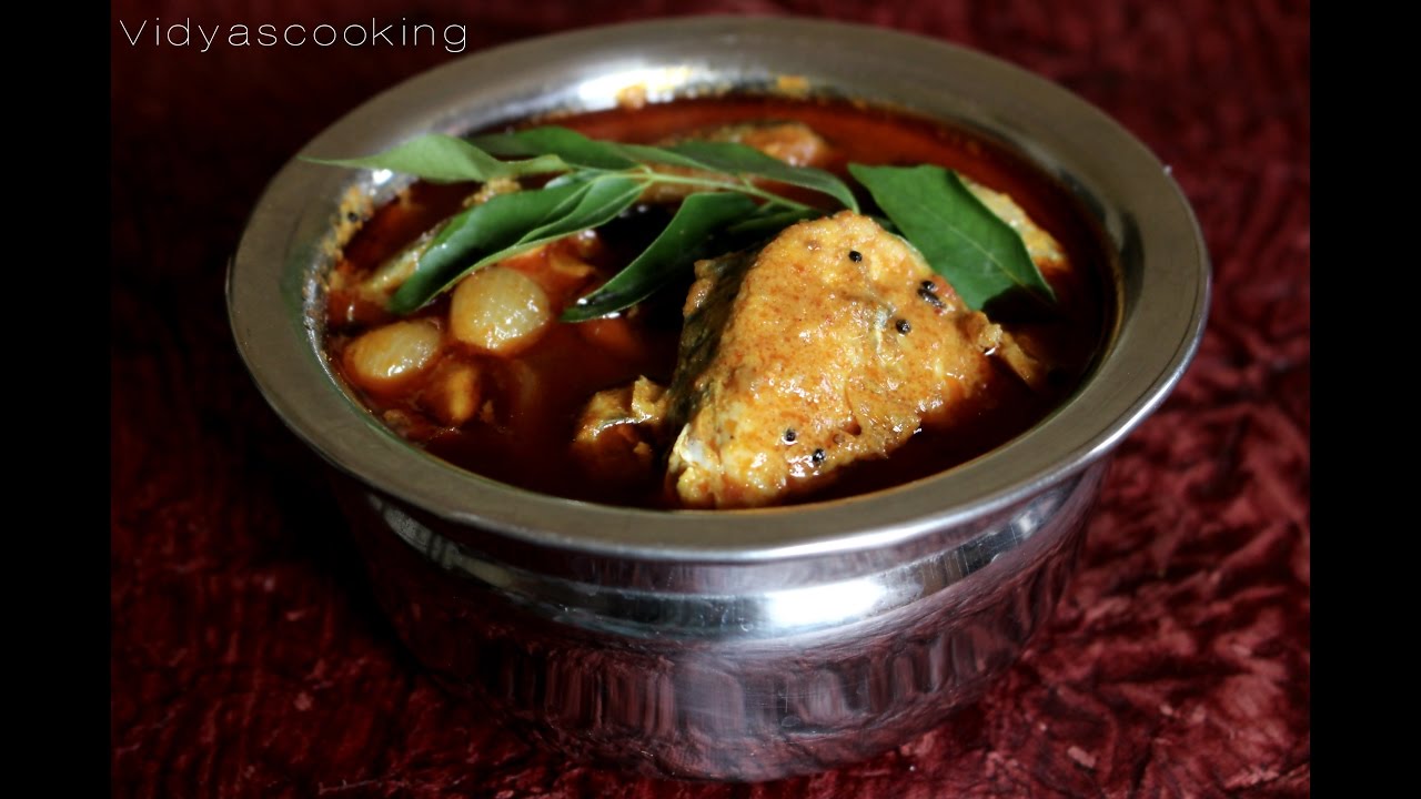 Seer Fish Curry (Meen Kuzhambu)