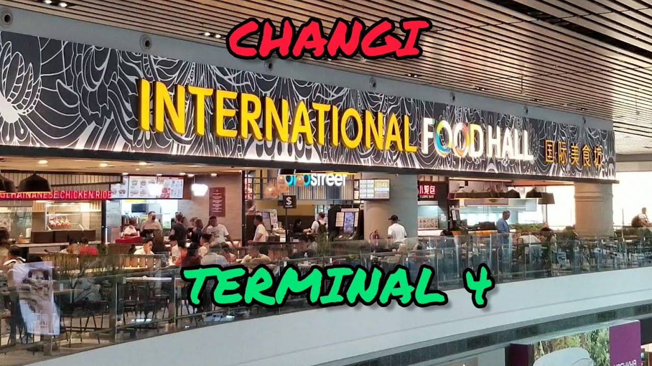 SIN Singapore Airport Food Court Tour and Prices Terminal 4