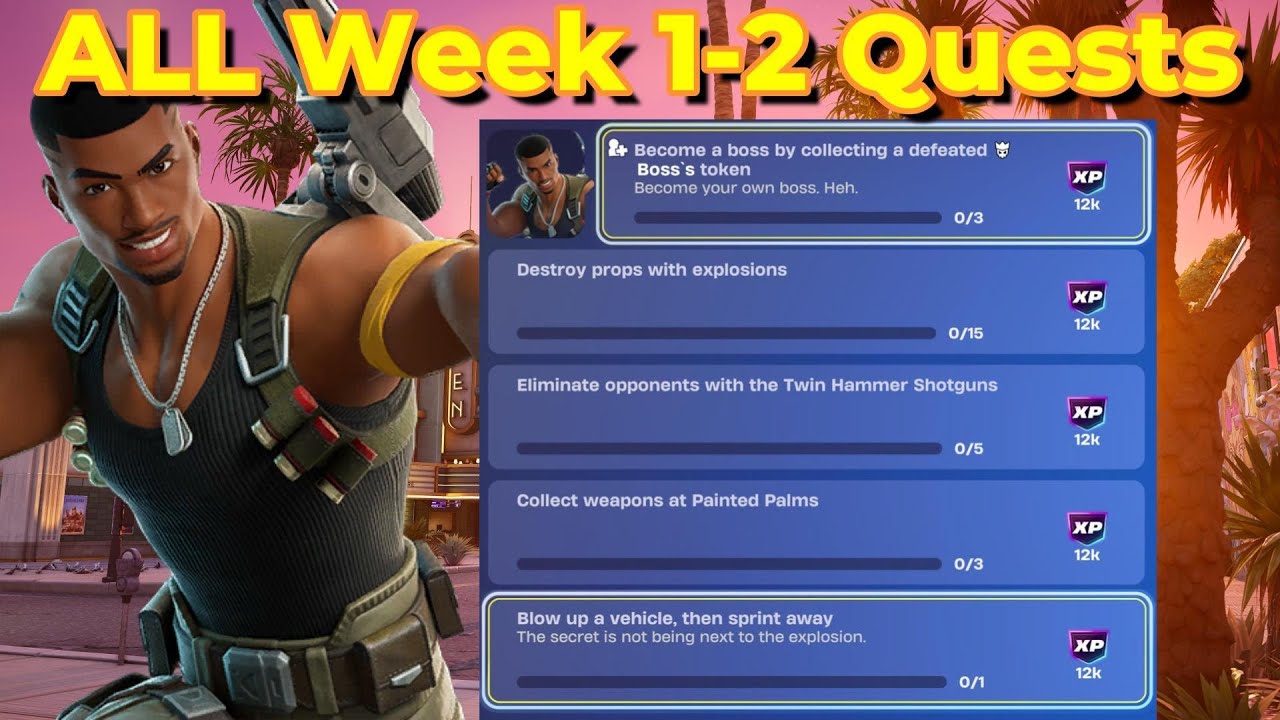 Как ЛЕГКО выполнить задания 1-2 недели в начале 7-го сезона 7-й главы #fortnite