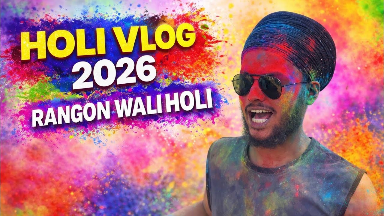 Holi Vlog 2026 🎨 | Rangon Wali Holi | Crazy Holi Celebration With Friends #holi#holivlog#trending 