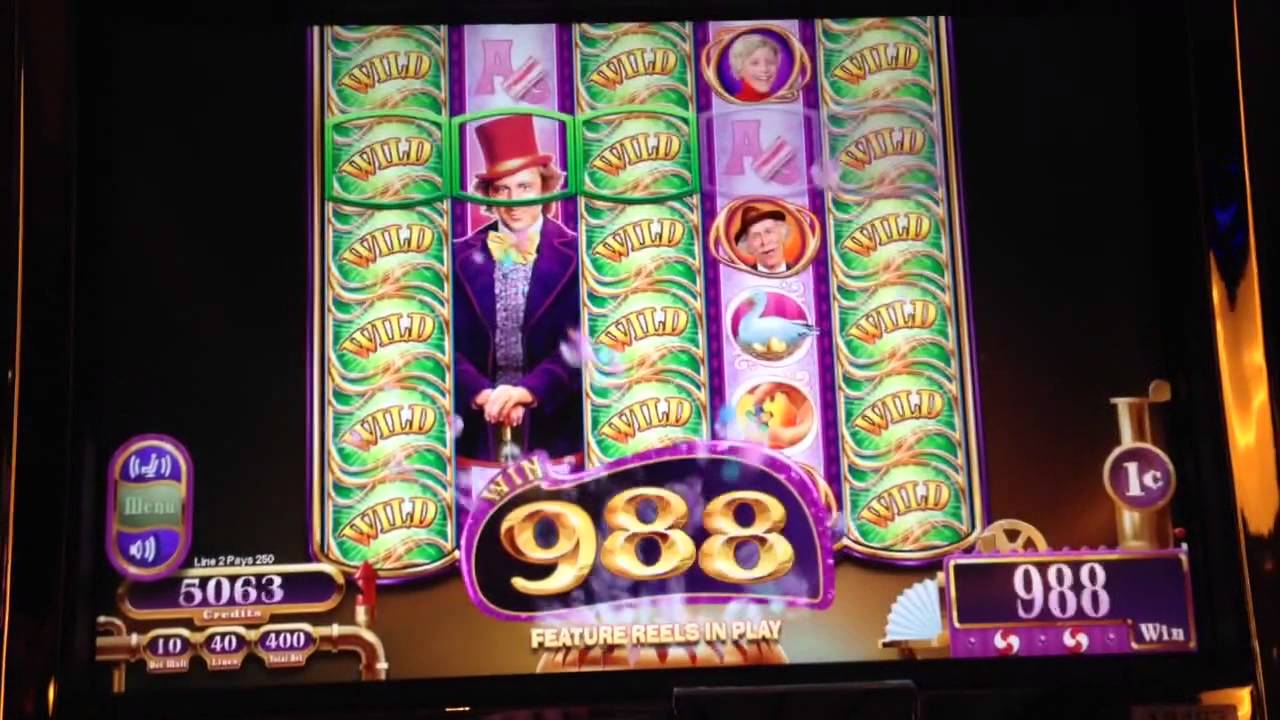 Willy wonka random free wild reels on max bet