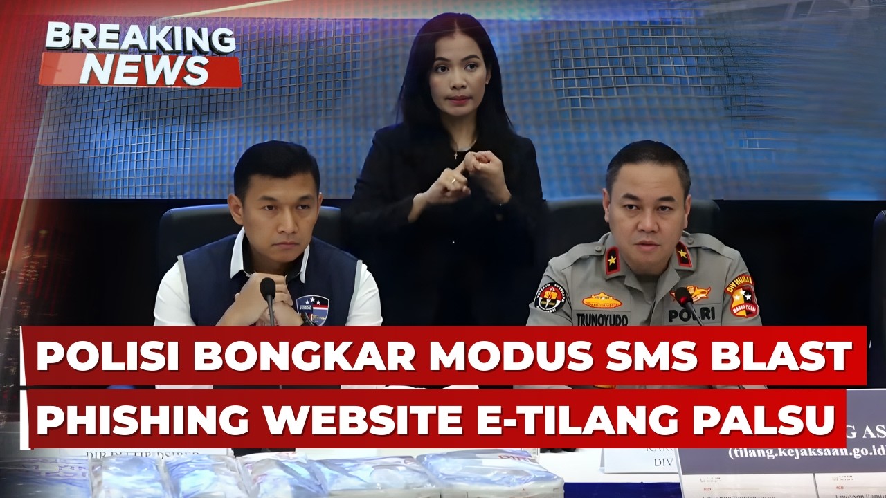 BREAKING NEWS – Polisi Bongkar Modus SMS Blast Phishing Website E-Tilang Palsu