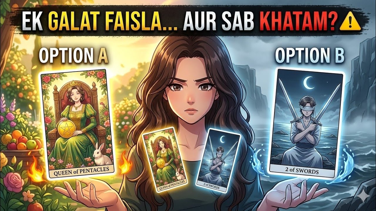 🍀 Kaunsa Rasta Aapki Taqdeer Badal Dega? 🧿Confusion Se Chutkara! 🌟 Option A vs B tarot Guidance