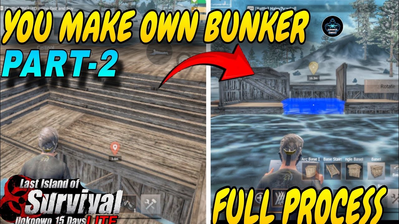 LAST ISLAND OF SURVIVAL LITE || HOW TO MAKE OWN BUNKER BASE || IN LAST DAY RULE SURVIVAL LITE
