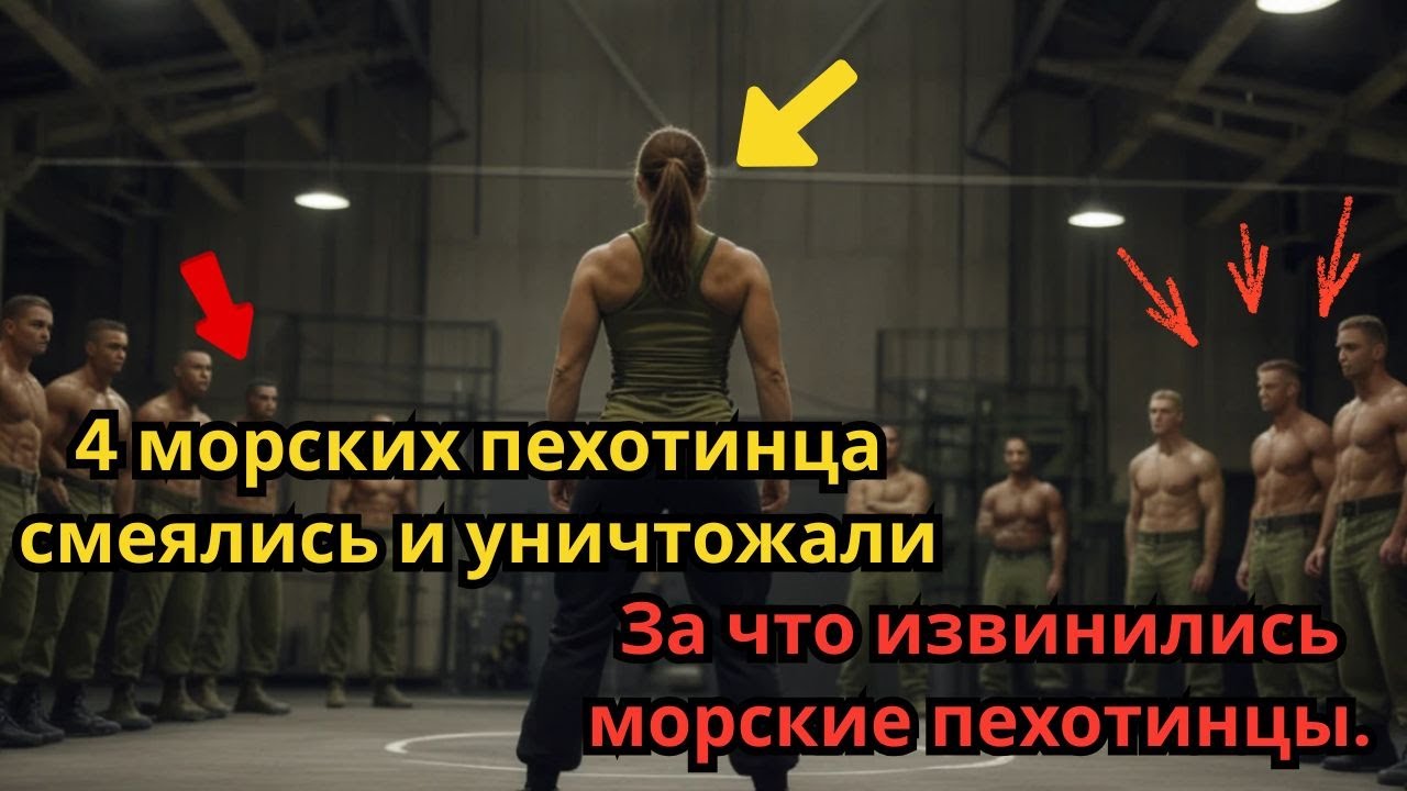 Они издевались над ней на тренировке. Через 15 секунд четверо морпехов оказались на полу.