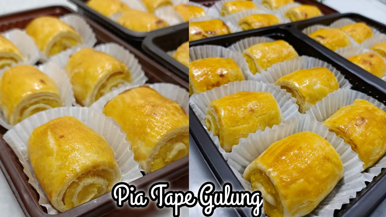 KAMU AKAN MENGULANGI RESEP INI KARNA KUENYA TERLALU ENAK‼️PIA TAPE GULUNG ALA TOKO OLEH OLEH TERNAMA