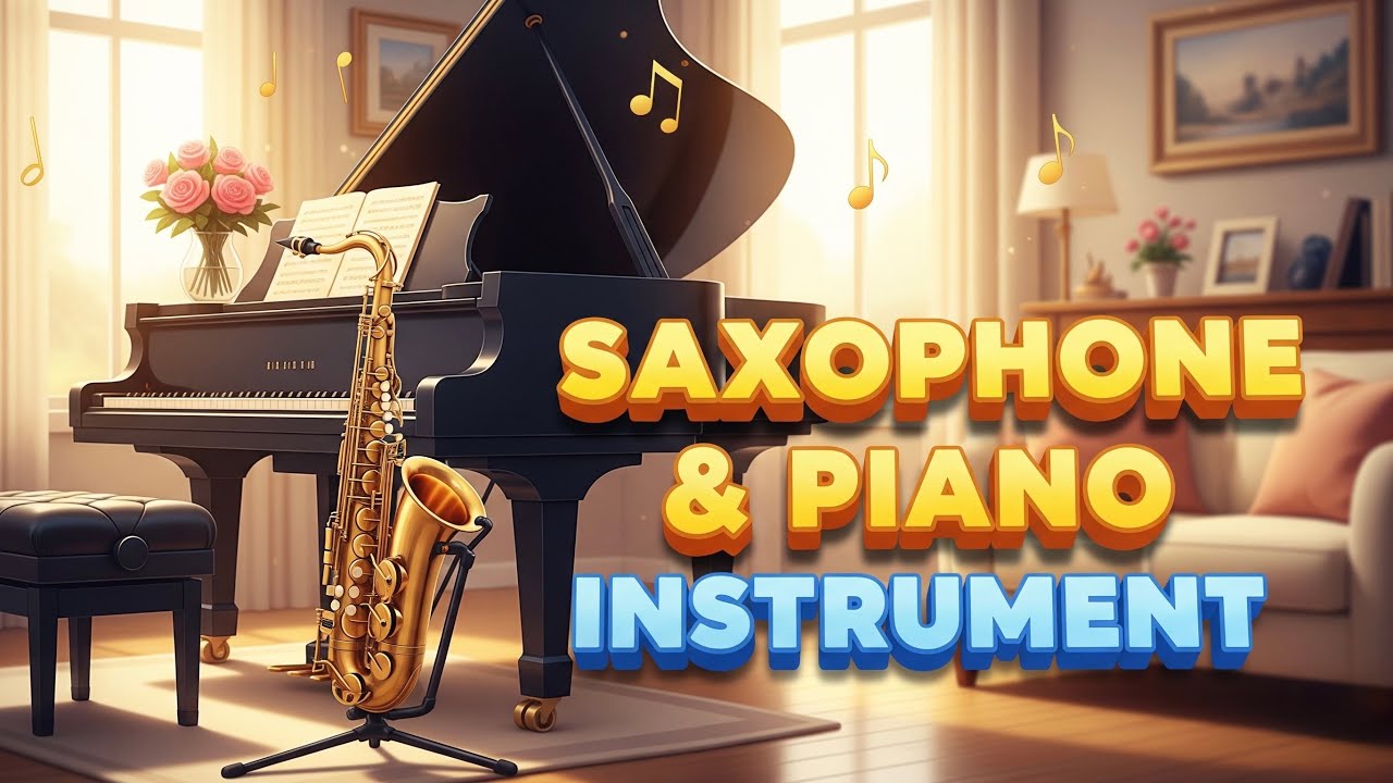 Heavenly Relaxing : Saxophone & Piano Instrumental. 3 Hours