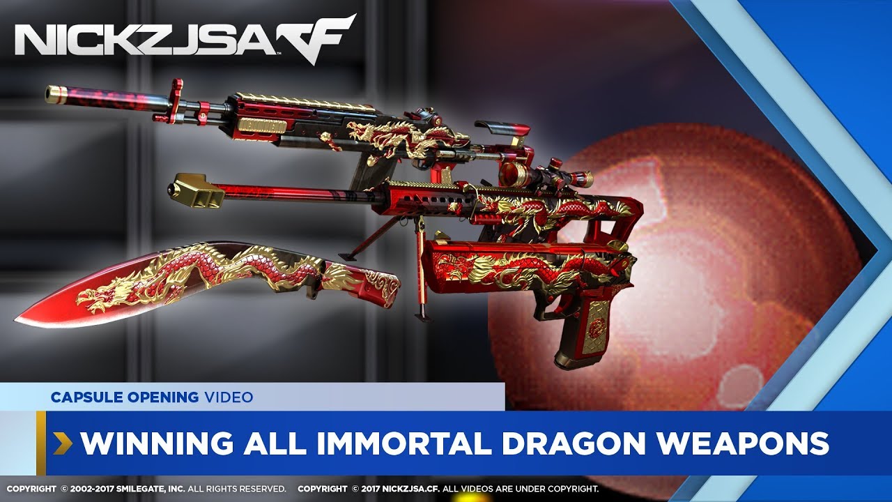 Winning Immortal Dragon Weapons! (Capsule Opening) | CROSSFIRE Indonesia