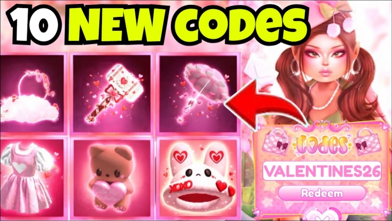 ALL *NEW VALENTINES UPDATE CODES 2026* ALL WORKING CODES FOR DRESS TO IMPRESS NEW UPDATE! DTI CODES