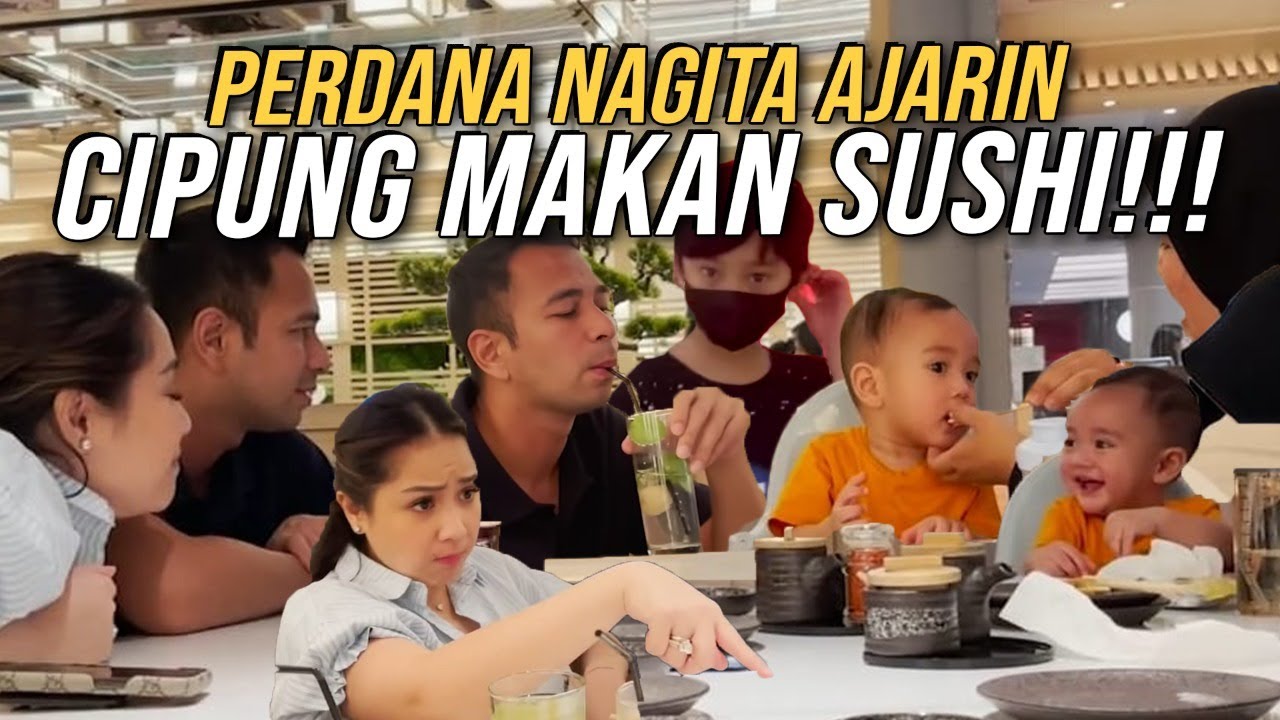 KELUARGA SULTAN NGE-MALL SWEET BANGET!!! CIPUNG MAKAN SUSHI JADI MAKIN PINTER NGOMONG...
