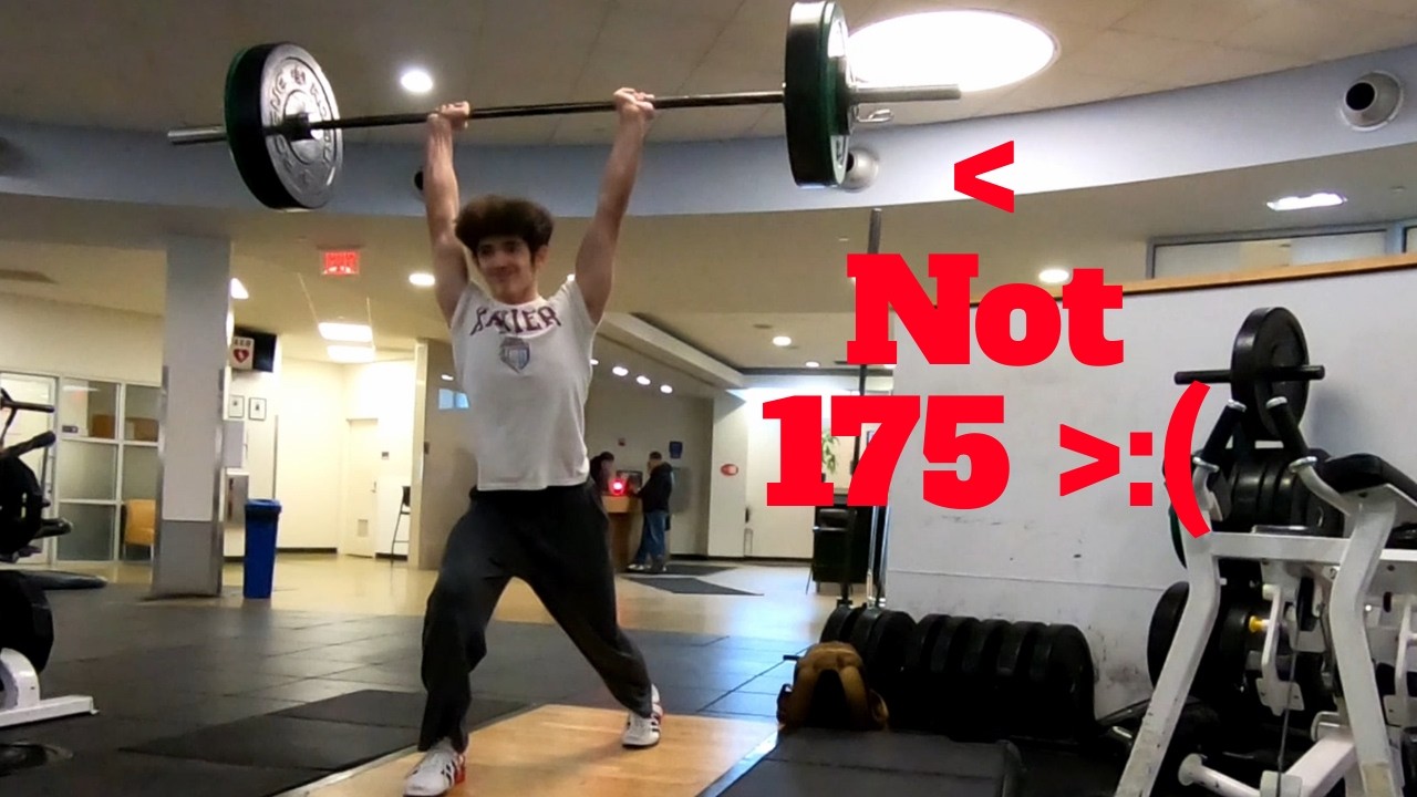 Carmine can't Split Jerk and Heavy Front Squats & Bench with Unc